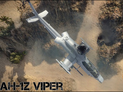 Вертолёт AH-1Z VIPER вместо самолёта на карте"Аэродром" для World Of Tanks 8.9