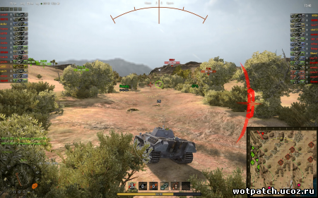 скриншот Индикатор направления атаки для World of Tanks 0.9.0